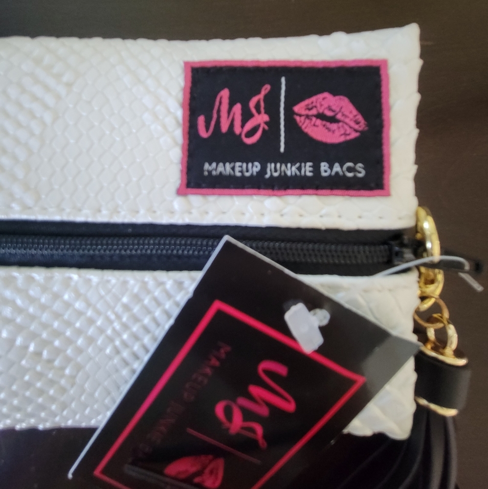 Makeup Junkie Snow Python Snake Bag mini - Picture 2 of 4